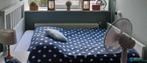IKEA HEMNES Bed, wit gebeitst, 140x200 cm, incl. foam matras, Huis en Inrichting, Slaapkamer | Bedden, Ophalen, Gebruikt, Wit