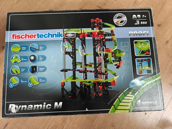 Fischertechnik Dynamic M knikkerbaan, Kinderen en Baby's, Speelgoed | Overig, Zo goed als nieuw, Jongen of Meisje, Ophalen of Verzenden