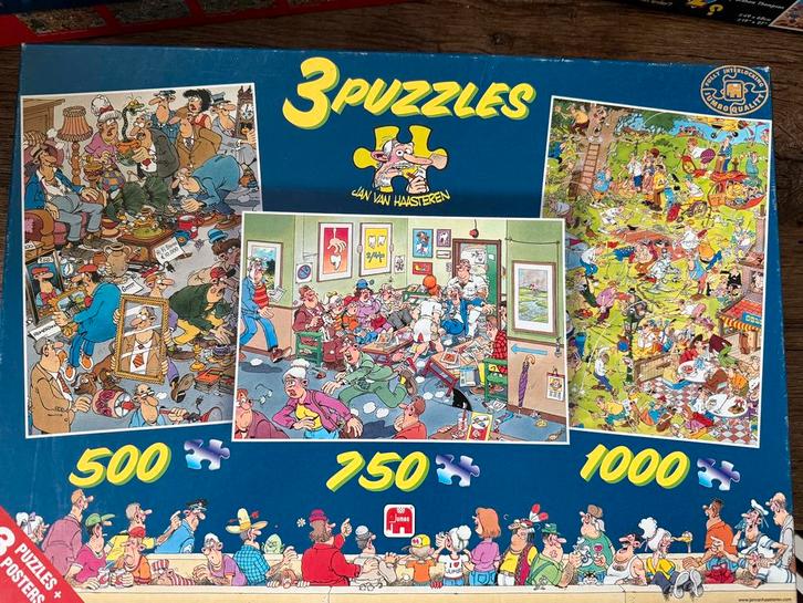 Jan van Haasteren puzzels, Hobby en Vrije tijd, Denksport en Puzzels, Zo goed als nieuw, Legpuzzel, 500 t/m 1500 stukjes, Ophalen