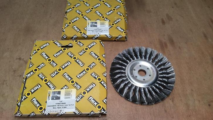 Flexovit rondborstel 178mm 178x15x22,2 0.35mm, Doe-het-zelf en Verbouw, Gereedschap | Machine-onderdelen en Toebehoren, Nieuw