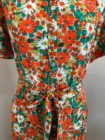 King Louie maat 44 oranje bloemen blouse jurk 2112, Maat 42/44 (L), Oranje, Ophalen of Verzenden, Zo goed als nieuw