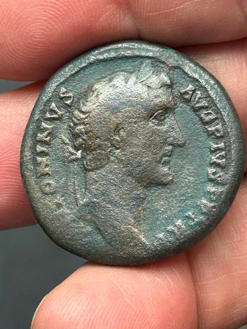 Leuke sestertius van keizer Antoninus Pius, Postzegels en Munten, Munten | Europa | Niet-Euromunten, Overige landen, Ophalen of Verzenden