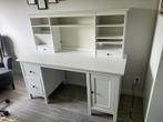 Bureau met veel bergruimte wit, Huis en Inrichting, Bureaus, Verzenden, Gebruikt, Bureau