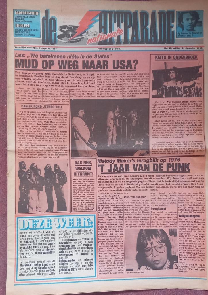 Nationale Hitparade krant jaargang 1976, Postzegels en Munten, Bankbiljetten | Europa | Niet-Eurobiljetten, Overige landen, Ophalen of Verzenden