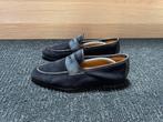 Magnanni blauwe leren loafers met suède – Maat 39,5 –, Ophalen of Verzenden, Zo goed als nieuw, Blauw, Loafers