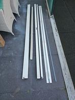 Plissé dubbele hordeur voor een tuindeur., Doe-het-zelf en Verbouw, Metalen, Ophalen, Gebruikt, Aluminium