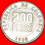 * QUIMBAYA (1994-2012): COLOMBIA 200 PESOS 2006 DIES 3+A!, Postzegels en Munten, Munten | Amerika, Zuid-Amerika, Losse munt, Verzenden