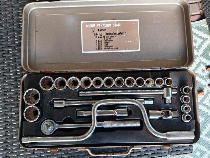 Dopsleutelset 24-dlg., Auto diversen, Autogereedschap, Gebruikt, Ophalen of Verzenden