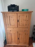 Oud grenen kast, Huis en Inrichting, Kasten | Buffetkasten, Ophalen, Gebruikt, 100 tot 150 cm, Met lade(s)