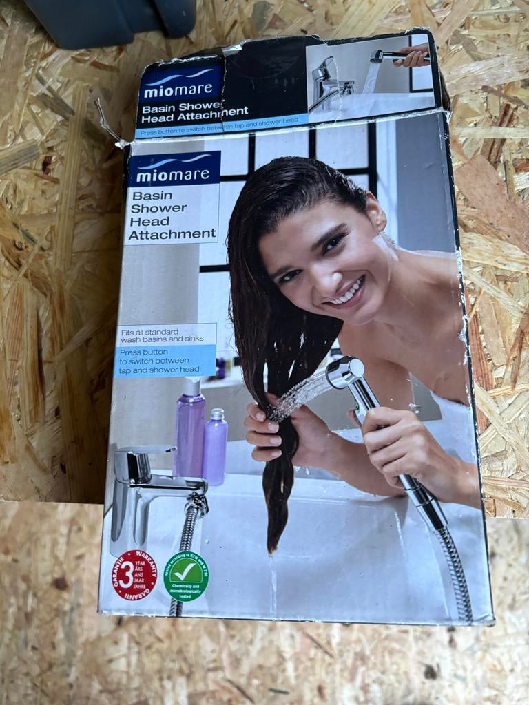 Miomare Handdouche - Nieuw in doos, Huis en Inrichting, Badkamer | Badtextiel en Accessoires, Ophalen, Nieuw, Zwart, Overige typen