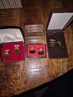 3 setjes vintage manchetknopen., Ophalen of Verzenden, Zo goed als nieuw, Sigarenbandjes