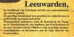 909441	Leeuwarden	Perkamentkaart	Nette oude kaart Onbeschrev, Verzamelen, Ansichtkaarten | Nederland, Ophalen of Verzenden, Ongelopen