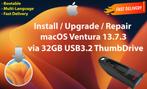 Installeer macOS Ventura 13.7.3 via USB3.2 Stick 32GB OSX, Ophalen of Verzenden, Nieuw, MacOS