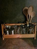 Houten gruttersbak / aanrecht rekje 
38X15X18, Huis en Inrichting, Ophalen of Verzenden, Zo goed als nieuw, Rechthoekig, Hout