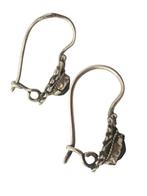 Antieke zilveren oorhangertjes met granaat, Verzenden, Zilver, Oorbellen, Met edelsteen