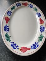 Nieuw boerenbont vleesschaal Altijd alleen maar in de kastge, Huis en Inrichting, Gebruikt, Ophalen of Verzenden, Bord(en), Aardewerk