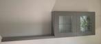 Strak ontwerp vitrinekast + plank, Ophalen, 100 tot 150 cm, Minder dan 25 cm, Minder dan 100 cm