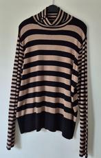 Beige/zwarte streeptrui maat XXL, Verzenden, Beige, Maat 46/48 (XL) of groter, Zo goed als nieuw
