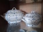 Prachtige collectie  soepterrines en dekschalen blau saks, Ophalen