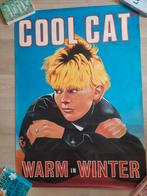 Vintage poster Cool Cat, Rechthoekig Staand, Deurposter of groter, Ophalen of Verzenden, Zo goed als nieuw