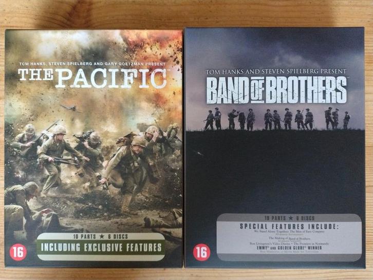 Band of Brothers & The Pacific - Complete Boxset, Cd's en Dvd's, Dvd's | Tv en Series, Zo goed als nieuw, Overige genres, Boxset