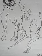Tekening jaren 90., Antiek en Kunst, Kunst | Tekeningen en Foto's, Verzenden