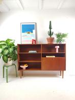 Vintage deense boekenkast | klepkast | wand kas, -, -, Minder dan 100 cm, -