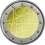 2 Euro Letland 2021 - 100 jaar Republiek van Letland - UNC, Postzegels en Munten, Munten | Europa | Euromunten, Verzenden, Overige landen