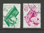 Nederland 238-239 Goudse glazen serie jaar 1931 gestempeld, Verzenden, T/m 1940, Gestempeld
