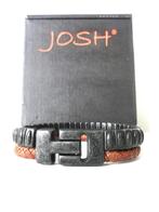 Nieuwe Josh heren armband, Sieraden, Tassen en Uiterlijk, Armbanden, Nieuw, Leer, Zilver, Verzenden