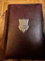 Antiek Boek Dagboek Notitie Journal leder zilver plaat slot, Antiek en Kunst, Antiek | Boeken en Bijbels, Ophalen