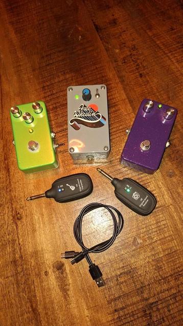 Gitaar effecten Fuzz Distortion Trebble booster draadloze pl beschikbaar voor biedingen