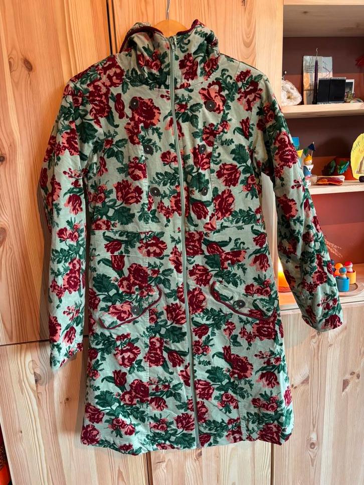 Blutsgeschwister winterjas, Kleding | Dames, Jassen | Winter, Zo goed als nieuw, Maat 38/40 (M), Rood, Ophalen of Verzenden