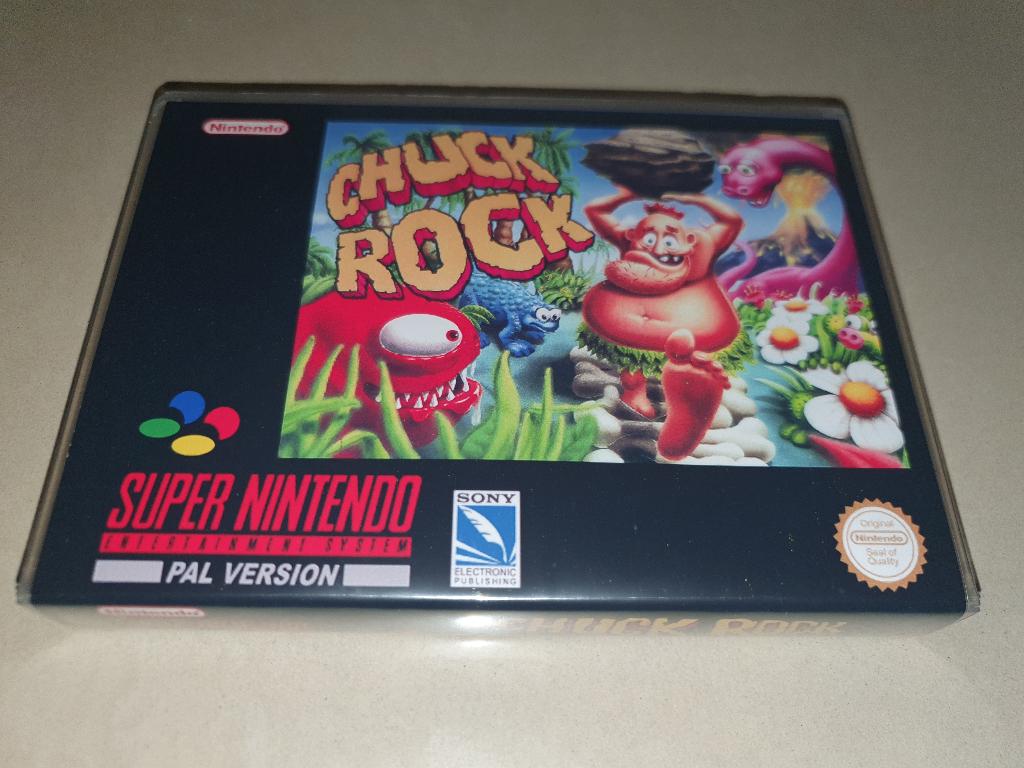 Chuck Rock SNES Game Case, Spelcomputers en Games, Games | Nintendo Super NES, Muziek, 1 speler, Ophalen of Verzenden, Zo goed als nieuw