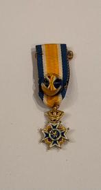 Miniatuur Officier Orde Oranje-Nassau, Postzegels en Munten, Penningen en Medailles, Verzenden, Goud, Nederland