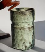 Vaas Pieter Groeneveldt Voorschoten keramiek groenig bruisgl, Antiek en Kunst, Ophalen of Verzenden