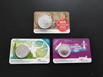 3 coincards Vredespaleis, Vrede vn Utrecht en Verjaardagstie, Ophalen of Verzenden, Overige landen, 5 euro, Zilver