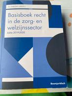 Basisboek recht in de zorg-en welzijnssector, Ophalen of Verzenden