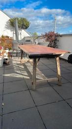 Houten eettafel, Ophalen, Gebruikt, Rustiek, 200 cm of meer