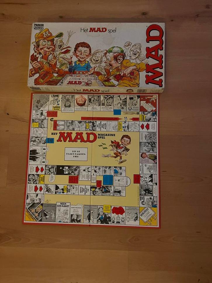 Het Mad Spel - Geld verliezen!, Hobby en Vrije tijd, Gezelschapsspellen | Bordspellen, Gebruikt, Drie of vier spelers, Ophalen of Verzenden