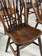 8x Windsor stoel Engels antiek, Huis en Inrichting, Stoelen, Ophalen, Zo goed als nieuw, Bruin, Vijf, Zes of meer stoelen