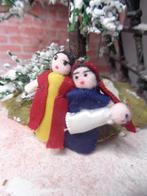 Kerst groepje van stof...Poppenhuis 1:12..(Fotonr E12)*, Ophalen of Verzenden, Nieuw, Poppenhuis