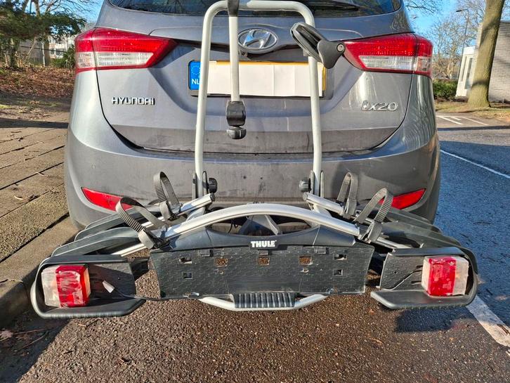 Fietsendrager Thule Euroway G2, Auto diversen, Fietsendragers, Zo goed als nieuw, Trekhaakdrager, 2 fietsen, Elektrische fiets