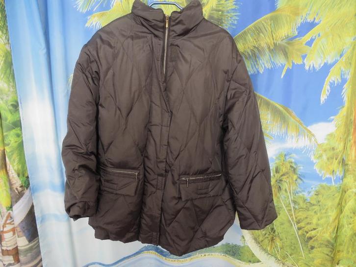 zwarte dons en veren   quilted jas mt 40 ravens sport, Kleding | Dames, Jassen | Winter, Gedragen, Maat 38/40 (M), Zwart, Ophalen of Verzenden