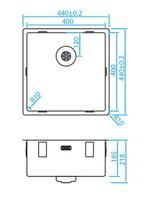 spoelbak, Huis en Inrichting, Keuken | Keukenelementen, Ophalen, Overige kleuren, Nieuw, 50 tot 100 cm