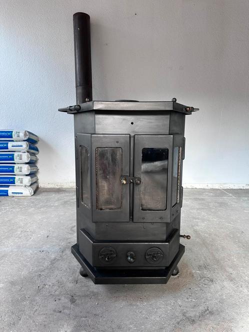 Helex houtkachel gietijzer, Huis en Inrichting, Kachels, Gebruikt, Vrijstaand, Houtkachel, Hout, Ophalen