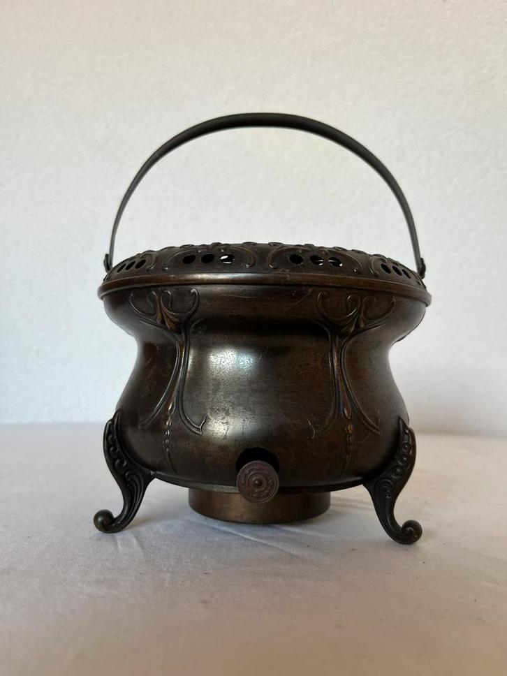 Theelichtje Bronskleurig Koper Brons Koperen Bronzen Rechaud, Antiek en Kunst, Antiek | Koper en Brons, Koper, Ophalen of Verzenden