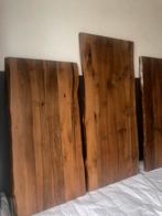 Note Masiefhout tafelblad dikte 5 cm 100-200cm 100-180cm, Doe-het-zelf en Verbouw, Hout en Planken, Ophalen of Verzenden, Zo goed als nieuw