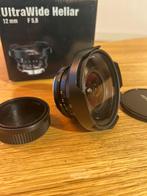 Voigtlander 12mm f5.6 Leica M mount, Ophalen of Verzenden, Zo goed als nieuw, Groothoeklens