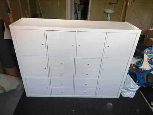 IKEA Kallax kast wit, Huis en Inrichting, Kasten | Stellingkasten, Gebruikt, Ophalen